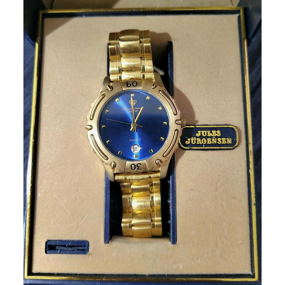 Rare Jules Jurgensen Mens Vintage Watch NIB Not Running